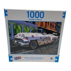 TCG 1000 Piece Jigsaw Puzzle Cruising in Cuba‎ 27x19 in Car City